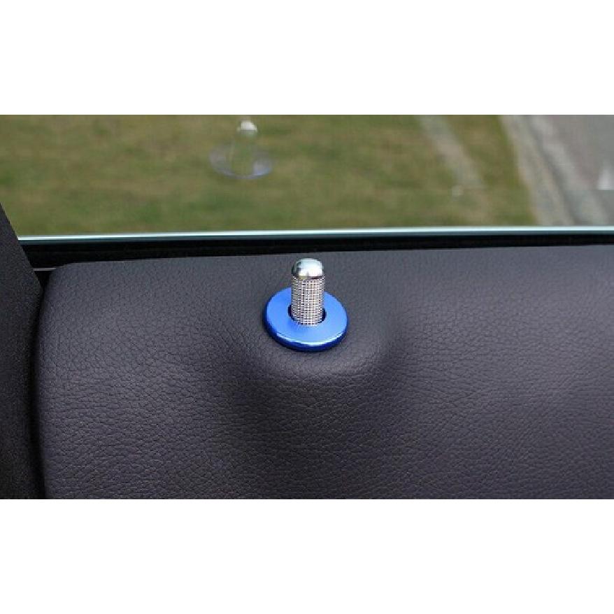 Inner Door Bolt Lock Down Blue Titanium Fit For Benz GLE GLS -22 Ring Frame
