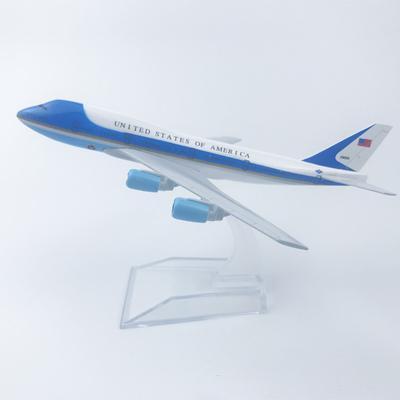 Alloy Aircraft United States Air Force One B747 Airlines Plane Models With Landing Gear Kids Gifts Collection Aircraft Toy