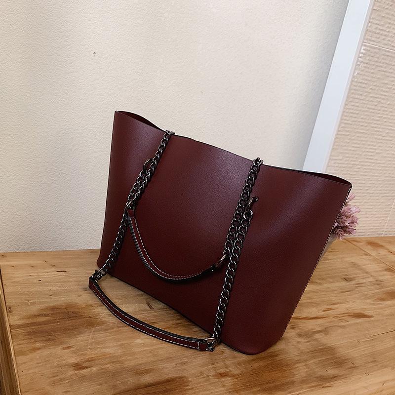 Women's 2025 Soft PU Large Capacity Crossbody Tote Shoulder Handbag - European & American Fashion