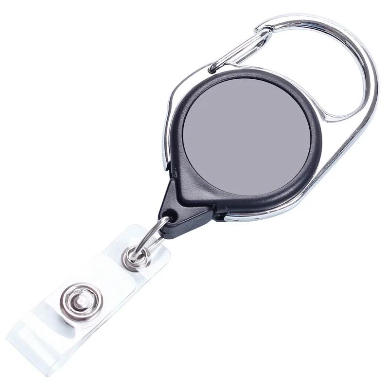 Retractable Lanyard Badge Credit Card Holder Cover Case Badge Reel with Keychain for ID Name Badges Staff Work Pass Card Clip