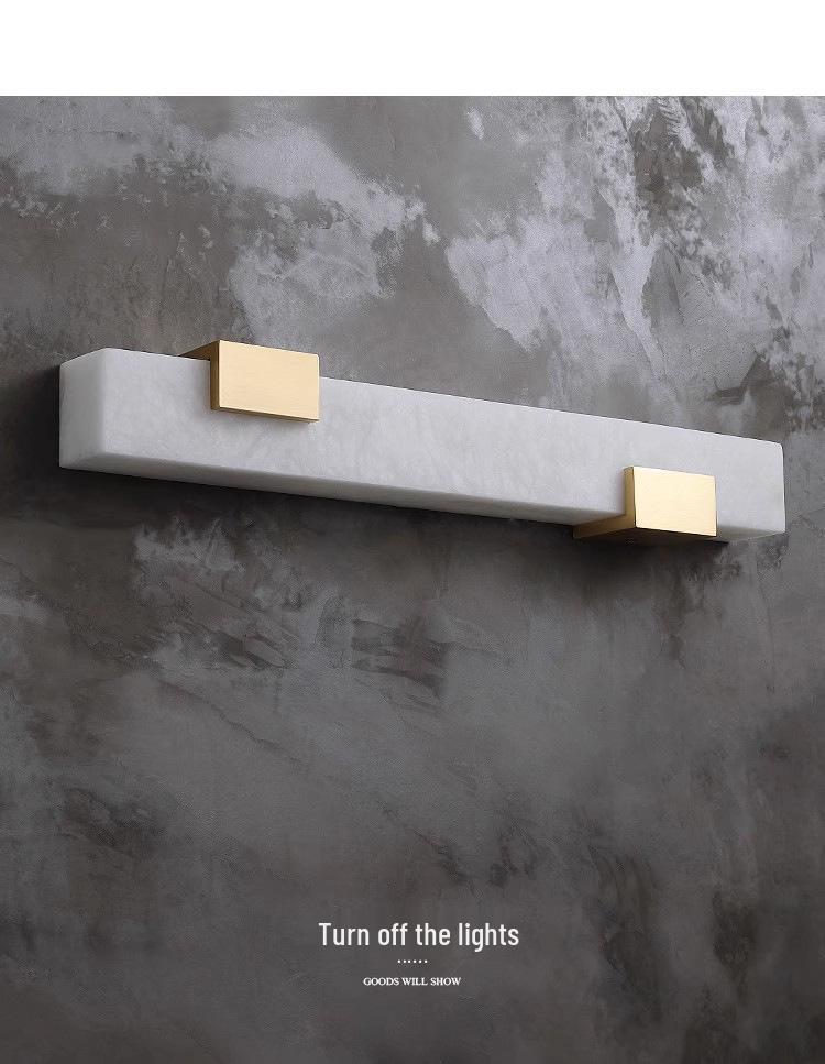 Modern Italian Marble Long Strip Wall Lamp for Living Room or Bedroom