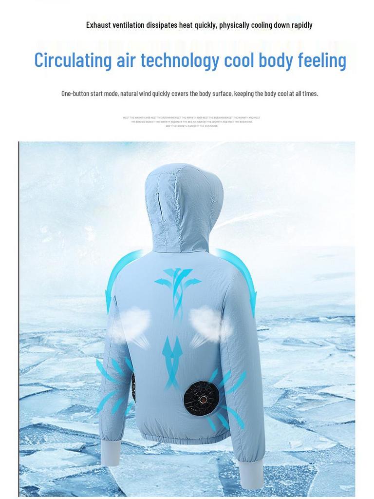 Couple's Lightweight Summer Cooling Air-Conditioned Sunscreen Jacket.