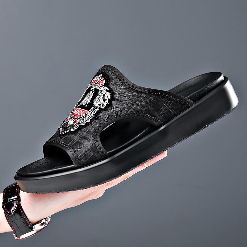 Модные тапочки с вышивкой для женщин — фото 3