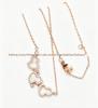 18K Gold Plated Linjia Gourd Necklace with Red Agate & White Mother-of-Pearl Pendant for Women