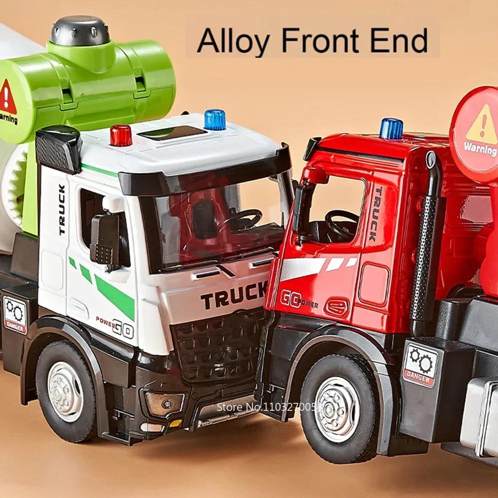 1:24 Betonmischer LKW Legierung Container Auto Diecast Modell Spielzeug Türen Öffnen mit Ton Licht Fahrzeuge Kindergeburtstagsgeschenke