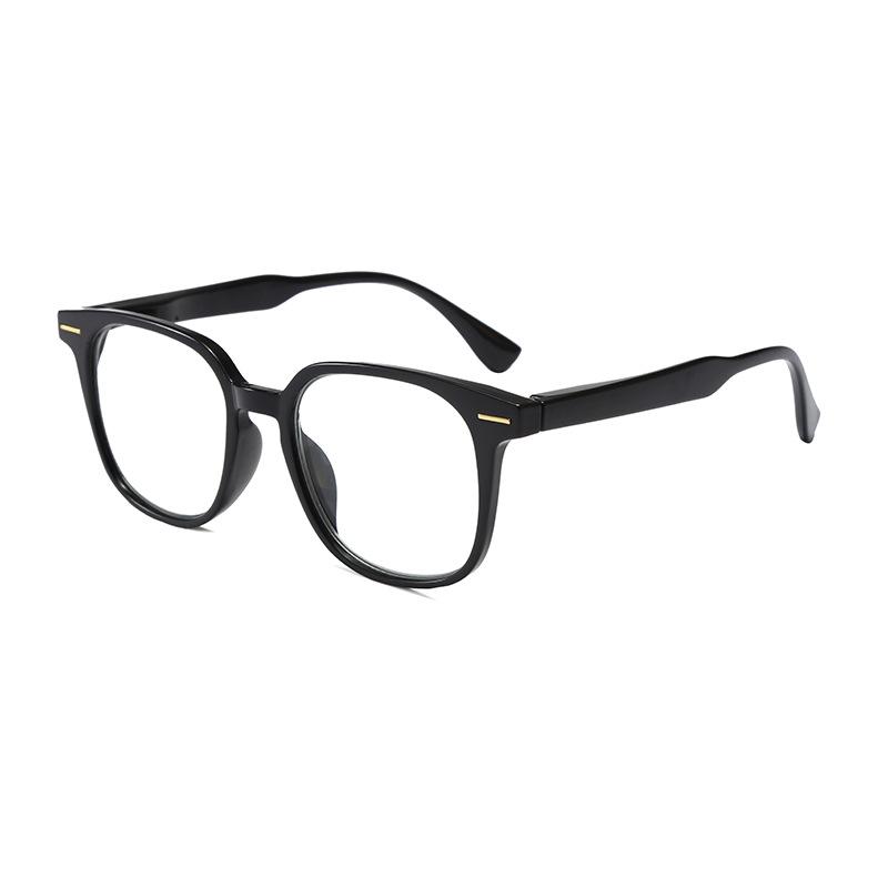 Square Retro Reading Glasses Large Frame High Definition Anti-Blue Reading Glasses Glasses