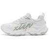 Comfortable Simple Rebound Shock Absorbing Wear Resistant Low Top Running Shoes Women Sneaker White Green 976118110079