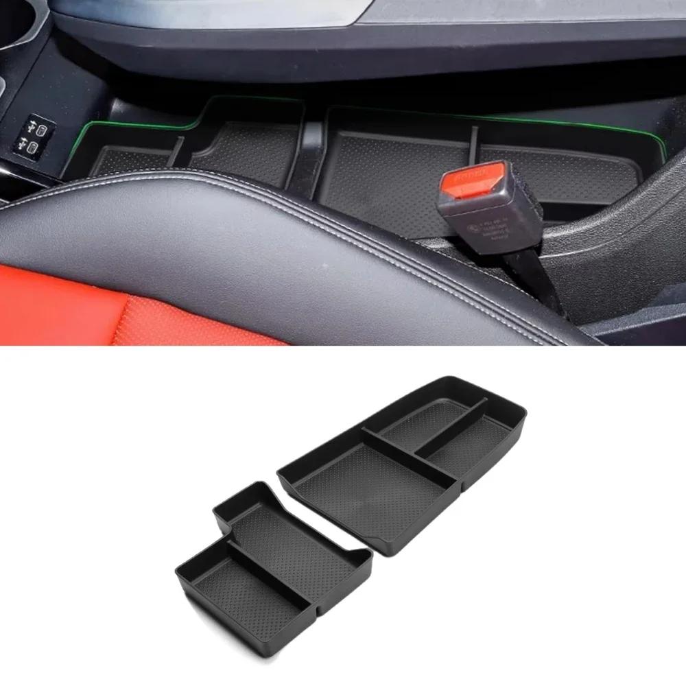For BMW X1 U11 Center Console Organizer Tray  2024 U11 Lower Console Organizer Tray TPE Under Console Storage Box Cup Holder