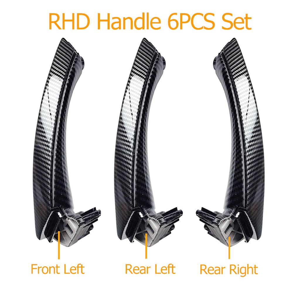 High Quality Carbon Fiber Passenger Door Pull Handle Cover Trim Replacement For BMW 3 Series E90 E91 E92 316 318 320 325 328i