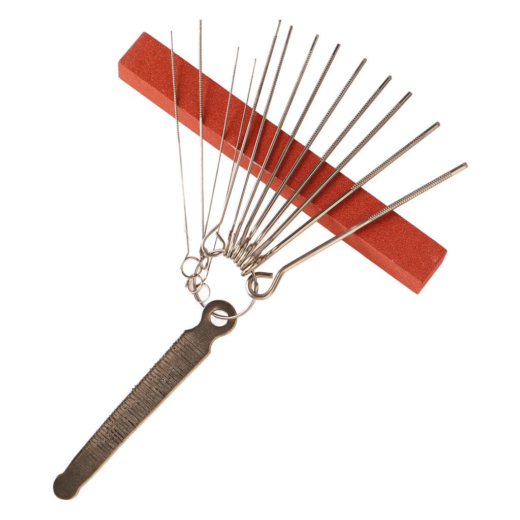 Guitar File Set Metal Stone Guitar File Needle with Nut Saddle for Forming Copying Repair