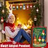 Gnome Christmas Advent Calendar 2025 2D Gnome Ornaments 24 Days Christmas Countdown Calendar Christmas Tree Decorations for Gift