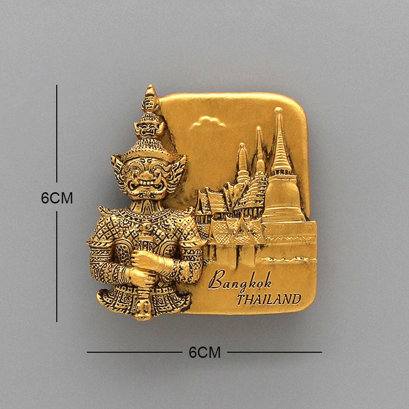 Thailand Pattaya Elephant Shrimp Soup 3D Magnetic Refrigerator Paste Souvenir Bangkok Fridge Magnets Collection  Home Decoration