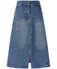 VANAKE Belted Slit Denim Skirt_Vb4Xdkm203A