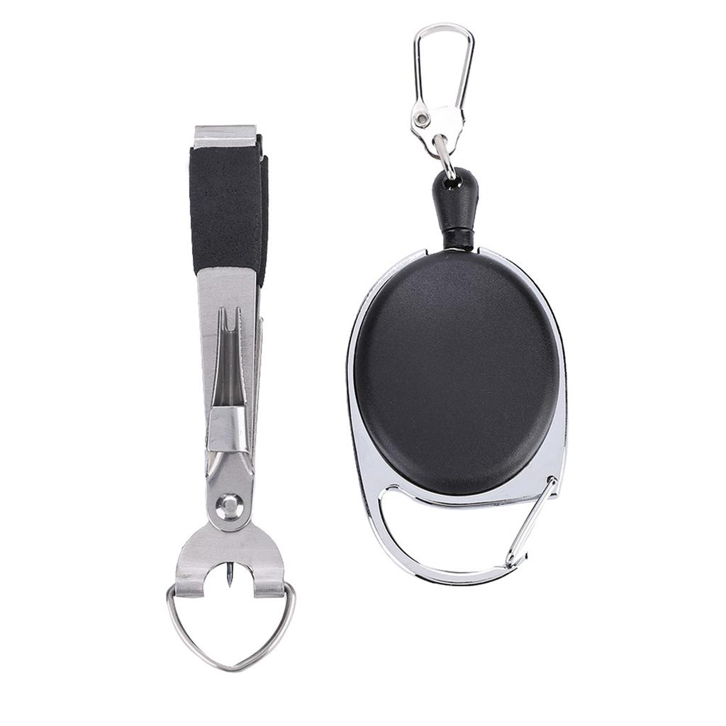 Multifunctional Fly Fishing Tool, Quick Knot Tool, Line Cutter, Nipper, Tackle with Zinger Retractor