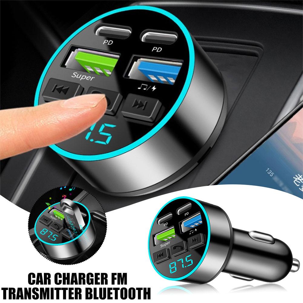 66W 5-port Fast Phone Charger USB Car Charger Fast Charging USB Phone Adapter, For IPhone 13 Pro