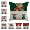 Christmas Throw Pillow Pocket Linen Short Plush Pillow Waist Pad New Nordic Sofa Holiday Pillow Cover