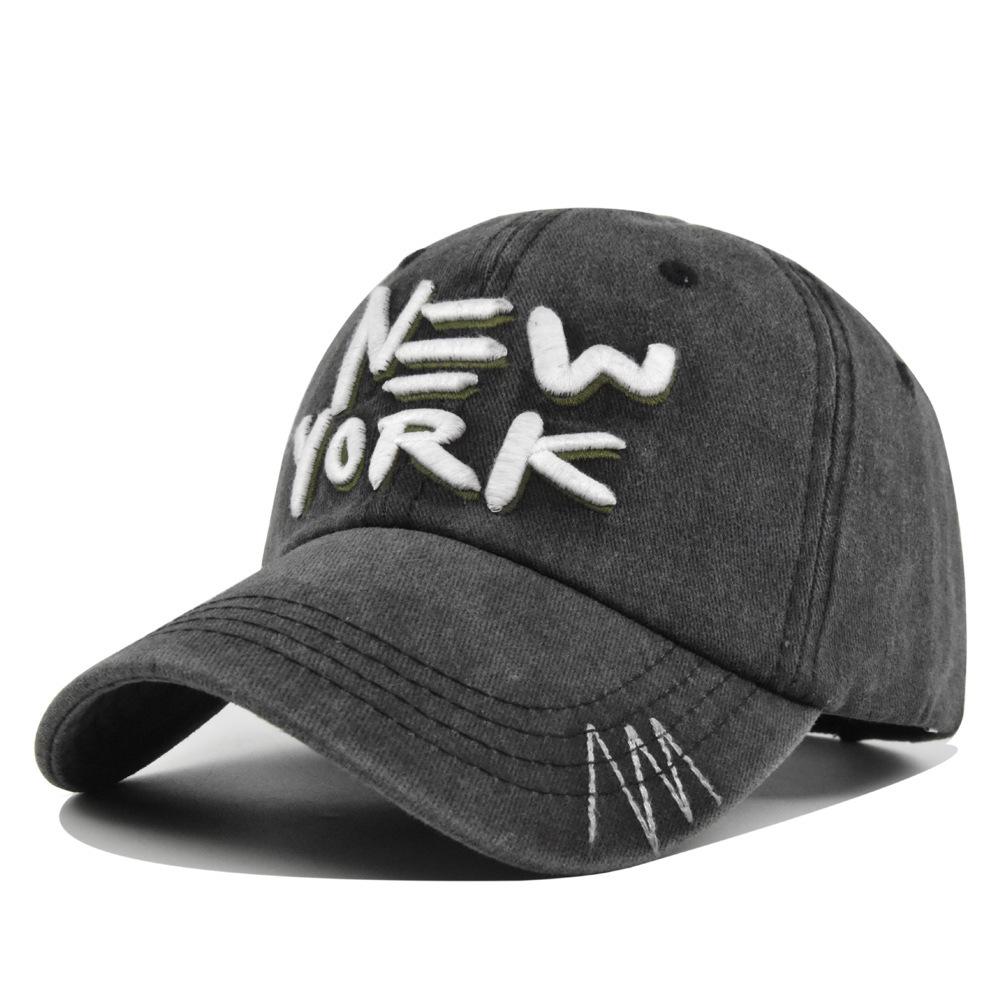 New York Baseball Caps Washed Cotton Hat For Men Women Gorras Snapback Caps Sun Protection Casquette Dad Hat Outdoors Cap