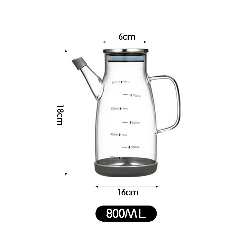 

600/800/1000 мл Герметичная бутылка-дозатор для оливкового масла с носиком без капель, Точный налив для кухни, салата, готовки, хранения