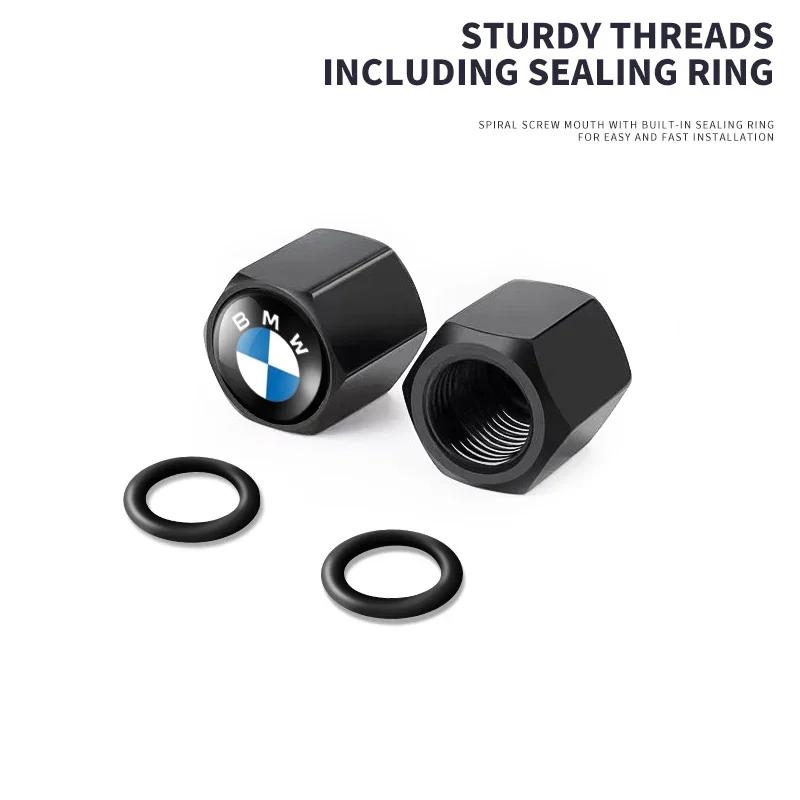Car Badge Car Wheel Tire Valve Stems Cap With Keychain Keyring For BMW F07 F34 F10 F20 F48 F39 F30 F25 F26 F15 F16 F22 F32 E90
