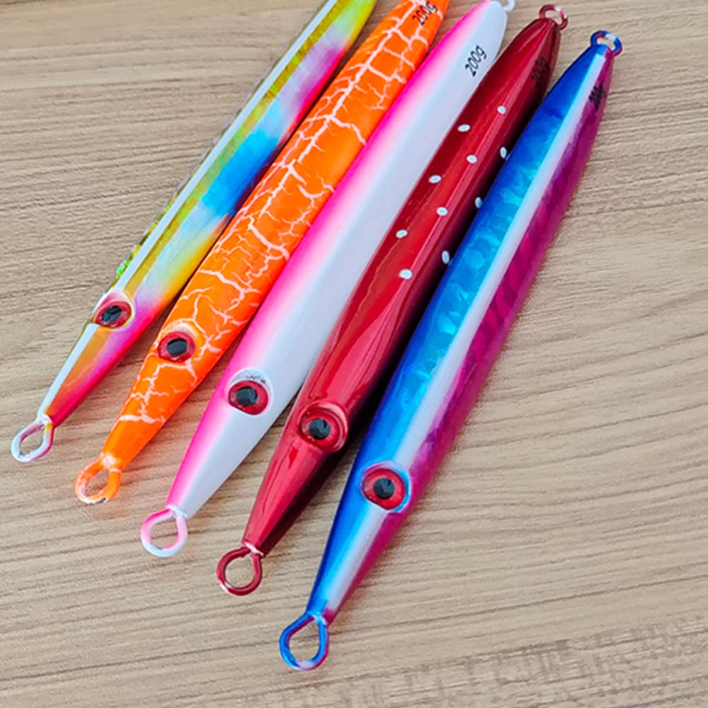 Tolure Jig Lure 100g 3D Fishing Eyes Laser Foil Paper