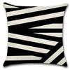 European and American Style Modern Minimalist Geometric Figure Linen Pillowcase Office Sofa Nap Cushion Pillowcase
