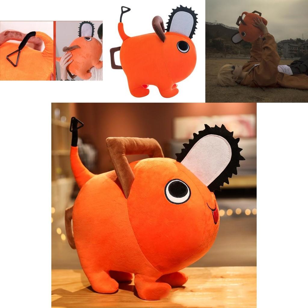 Handcrafted Chainsaw Man Pochita Plush Toy Stuffed Doll Irresistibly Soft Short Plush 10/25/40cm Throw Pillow Kids Birthday Xmas Gift