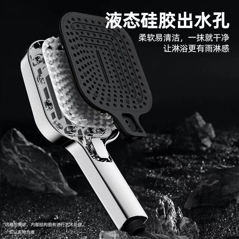 New Big Panel Large Flow Shower Head 3 Modes Adjustable Showerheads High Pressure Water Saving Spray Nozzle Bathroom Accessories