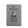 Gordon Setter - Dog Passport Case, Document Case, Gift for the Traveller from the Brand