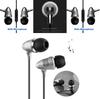 Silver Bullet Earphones Metal Deep Bass Wired Inear Headphones For Music Lovers