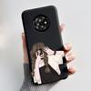 New Unique Cartoon Design Soft Silicone Black Casing For TCL Suixuetang M1 Fluffy Kitten Pattern Shockproof Protective Cover
