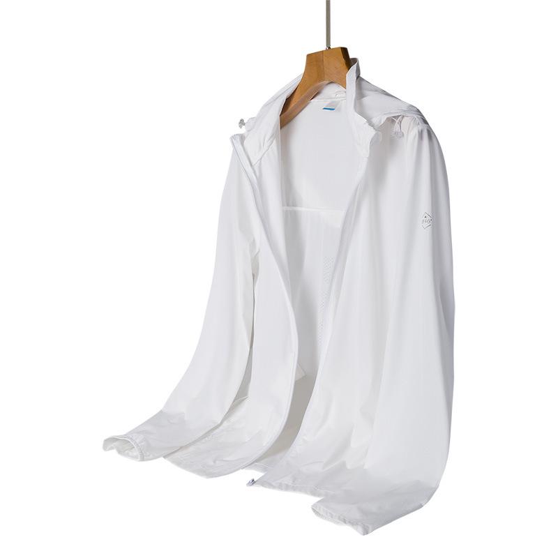 Unisex UPF40+ Waterproof Windbreaker with Detachable Hood – Skin-friendly UV Protection for Summer