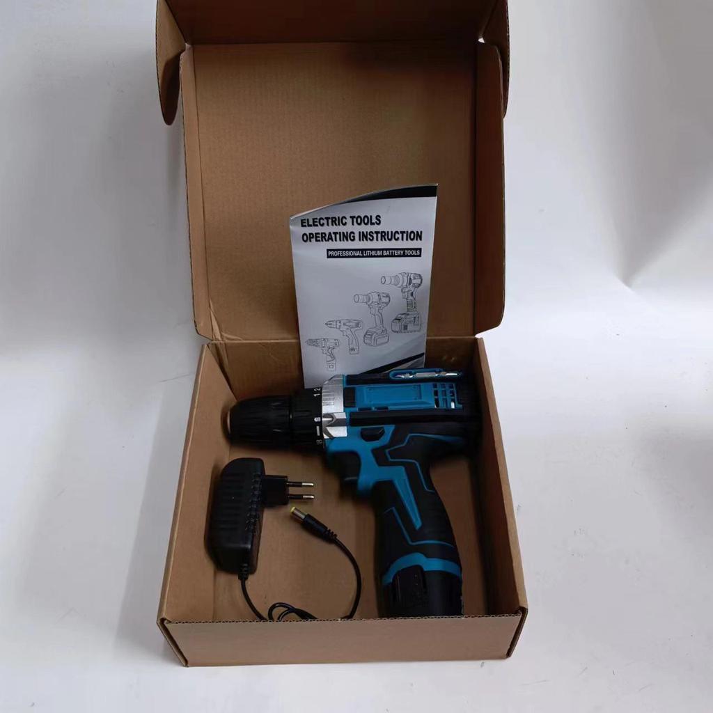 12V Dual-Speed Rechargeable Lithium Drill & Multifunctional Electric Screwdriver for Household Use