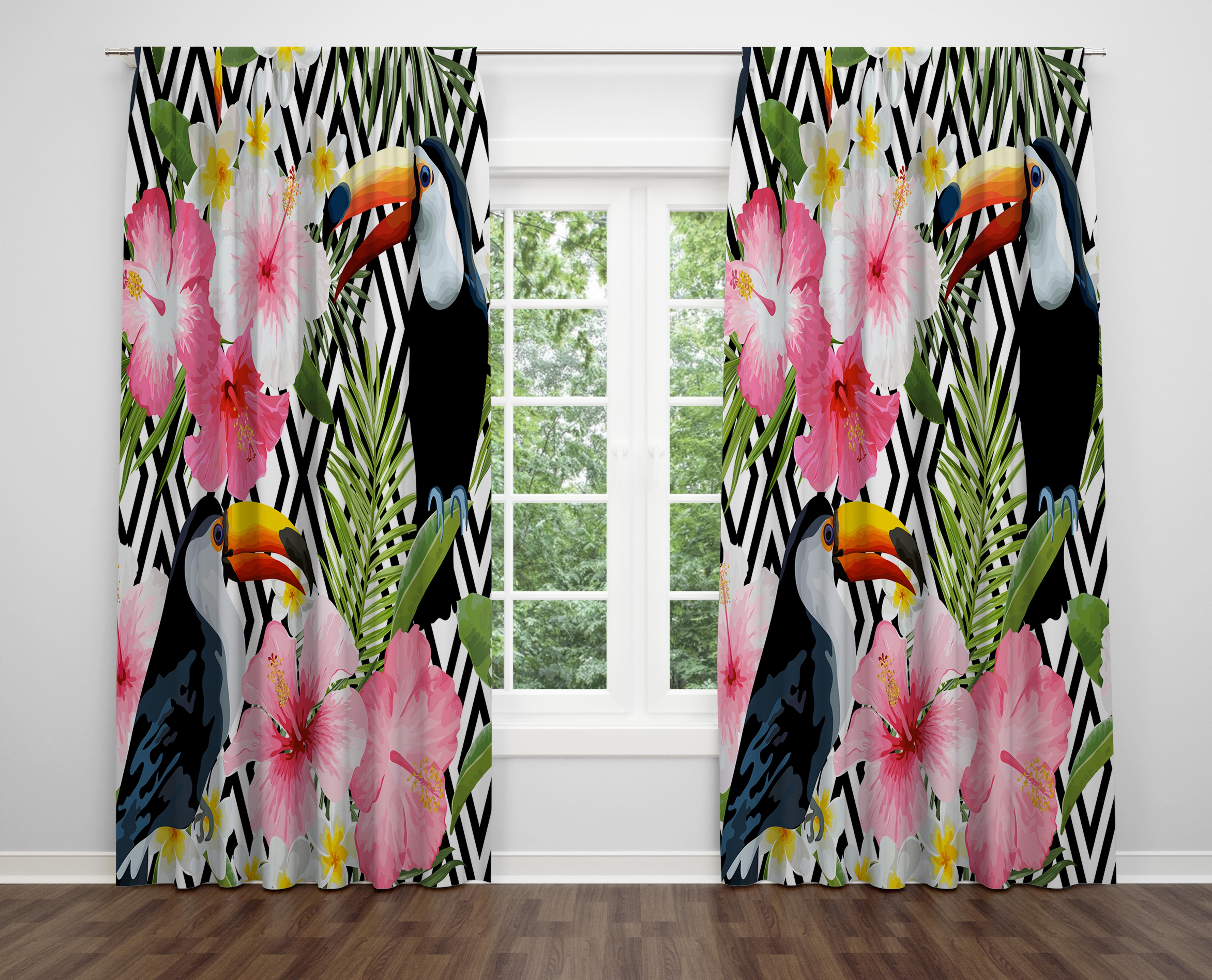 

Декоративний дизайн, високоякісна бавовняна тканина, ви можете вибрати одну або подвійну фіранку з крила 1 piece різнокольоровий