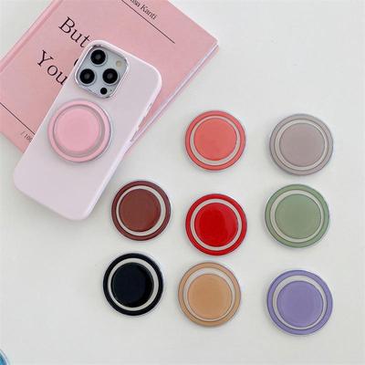 Macaron Transparente Magnético Airbag Telefone Suporte com Logotipo Imprimível