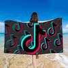 Tiktok 3d Printed Towel Bathing Bathrobe Beach Swimming Swimwear Shower Towel
