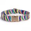 1PC Adjustable Dog Collar New Fashion Design Floral Striped Pet Supplies Leash Dog Two Body Type Gift Home Furnishings