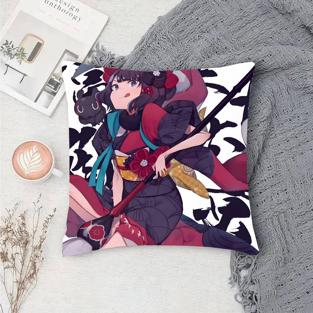 Katsuhita Hokusai Animated Game Fate Grand Order Pillow Case Fashion Square Pillowcase Bedroom Sofa Room Ins Decoration Leisure