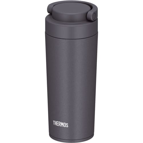 Dishwasher-safe Thermos Vacuum Insulated Portable Tumbler with Carry Handle, 420ml, Metallic Gray, JOV-420 MGY