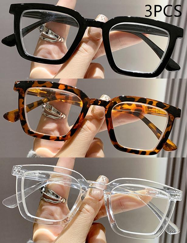 1/2/3PCS Anti-blue Light Reading Glasses Square Frame Women Small Frame Blue Light Blocking Glasses 2209