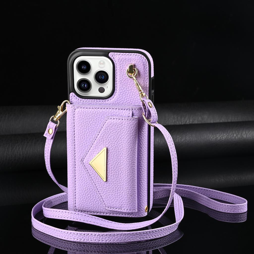 Crossbody Strap Multi Card Slot Flip Wallet Leather Case For iPhone 15 14Plus 13 12 11Pro Max /Samsung S23 S22 S21 Ultra S20Plus S23 S21FE A14 A54 A53