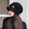 Dumpling Hats for Women In Autumn and Winter Korean Style Versatile Rabbit Hair Cold Hat Warm Confinement Hat Cold Proof Pullover Knitted Wool Hat