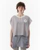 Pahisum Striped Poncho Hoodie_Light Gray