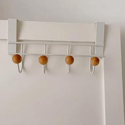 Iron Back Door Hooks White Door Towel Hanger Bathroom Accessories Door Hanger Rack Home Storage