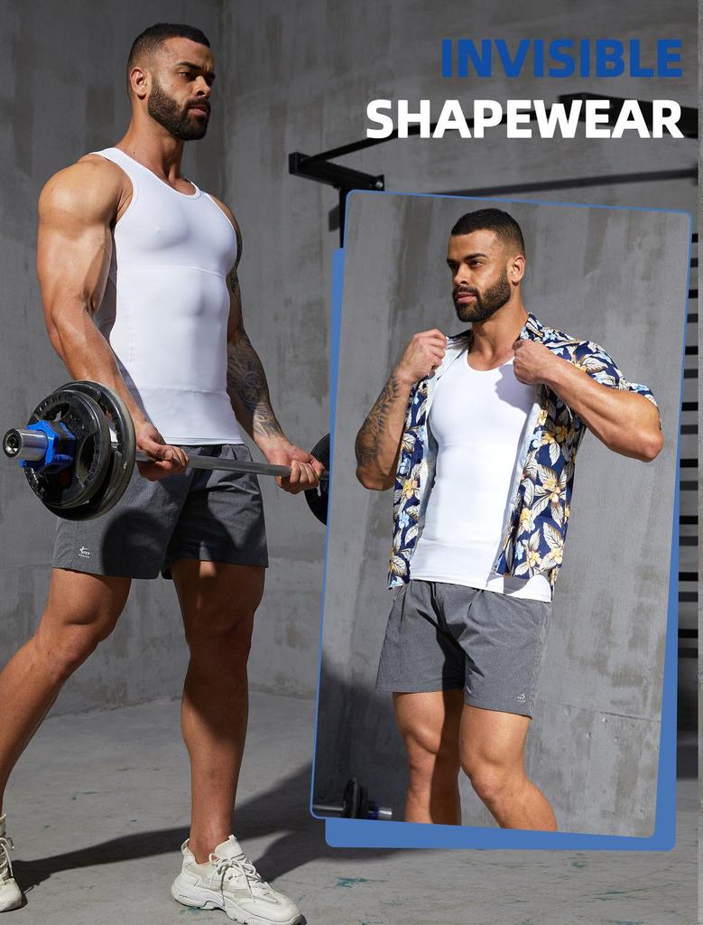 Men's Body Shaper Tummy Control Compression Vest