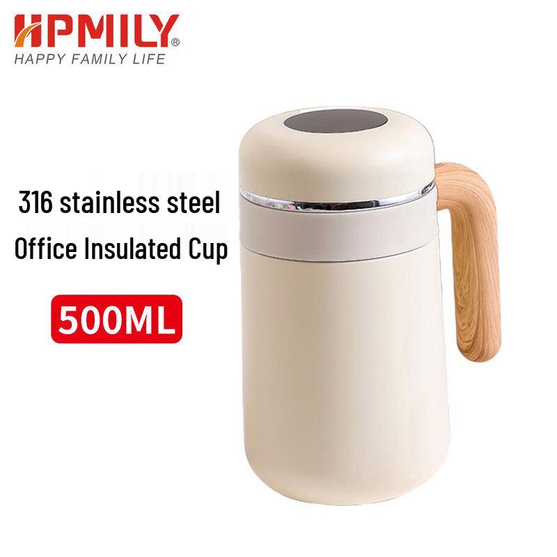 HPMILY 500ML Insulated 316 Stainless Steel Macaron Coffee Cup