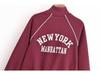 TAOP&ZA Women's Letter Print Velvet Sweatshirt Set - Early Spring Collection