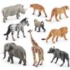 High Quality Pvc South African Animal Figurines Featuring Zebra Lion Rhino Buffalo Elephant