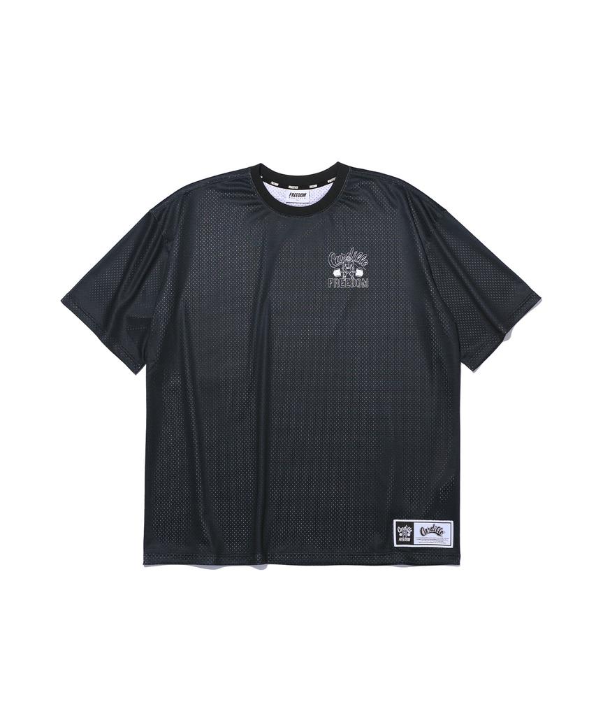 FREEDOM Cardillo Lift-Up Mesh Graphic T-Shirt (Black)
