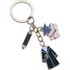 Graduation Themed Key Ring Bachelor Uniform Keychain Metal Keyring for Backpack and Purse Decoration Student Gift