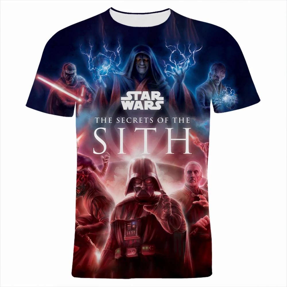 Disney Summer 3d Print Star Wars T-shirt For Teen Casual Clothes  Tee Fashion Oversized T Shirt Harajuku Male Top